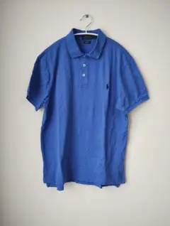 ポロラルフローレン　ポロシャツ 半袖 青色