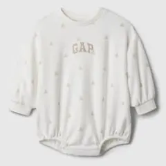 babygap バブルワンピース ブラナンベア ロンパース ホワイト トレーナー