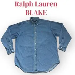 Ralph Lauren BLAKE デニムシャツ BD 赤ポニー フェード