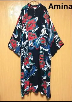 チャイハネAmina　メイリンワンピース　ネイビー