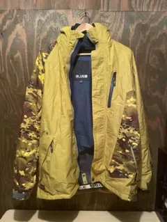 BLUE スノーボードジャケット イエロー/カモフラージュ