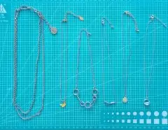 シルバー ゴールド ネックレス 6点セットＩ