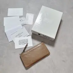 メゾンマルジェラ 4ステッチ ベージュ　フラグメントケース 箱付き レザー