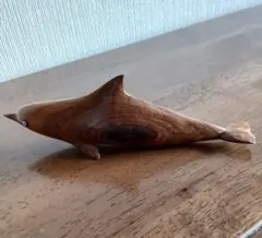 木彫り イルカ 置物のサムネイル