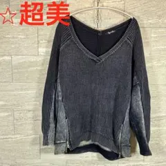 超美✨Roger & Raw デニムドッキングニット　セーター