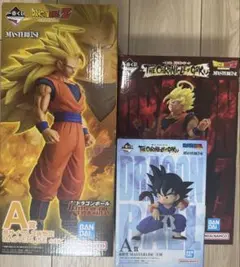 一番くじドラゴンボールスーパーサイヤ人3孫悟空、ベジータフィギュア