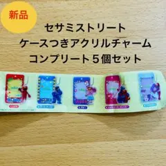 未使用　セサミストリート　ケースつきアクリルチャーム　エルモ　クッキーモンスター