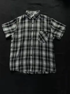 23ss COOTIE オンブレチェックシャツ ブラックM ワイドシルエット