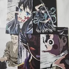 鬼滅の刃 全集中展 幕間画 ポストカード 悲鳴嶼 小鉄 憎珀天 無一郎 セット