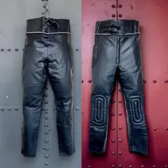 70〜80s vintage パテッドレザーパンツ モトクロスパンツ W80cm 2026年最新】ビンテージ レザー モトクロスパンツの人気アイテム
