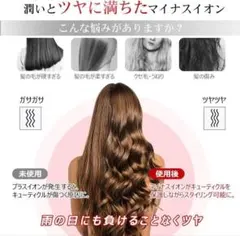美容師も重宝するカールアイロン❗大量のマイナスイオン❗ヘアアイロン❗PSE認証済