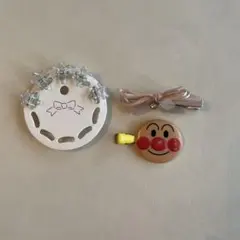 アンパンマン ヘアクリップとリボンクリップと星クリップのセット