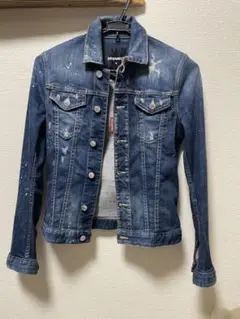 DSQUARED2 ダメージ加工デニムジャケット 新品】DSQUARED2 ダメージ加工デニムジャケット Gジャン 46