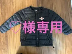 ♡様専用　DANTON キッズ インナーダウン ブラック　Sサイズのサムネイル