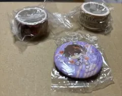 くら寿司　コナン　缶バッジ&マスキングテープ　灰原