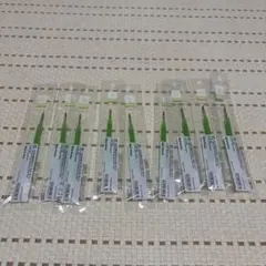 【廃盤】無印良品 さらさら描けるゲルインキボールペン替芯 黄緑色　9本