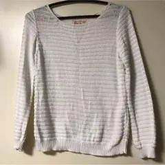 ベルシュカ  白  ニット  春