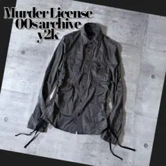 2000's MURDER LICENSE shirt shirring y2k