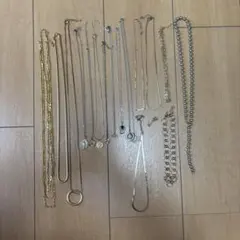 latticeなど ゴールド・シルバー ネックレス17個セット