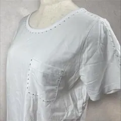 Le MARAIS 天竺ラインストーンTシャツ　Mサイズ　a1142