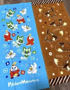 ポケモン　フェイスタオル　御三家　ニャオハ　ホゲータ クワッス　イーブイ