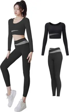 ヨガウェア レディース 上下 セット スポーツブラ カップ付き ジム