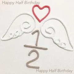 ウールレター ハーフバースデー クラウン ニューボーン レターバナー