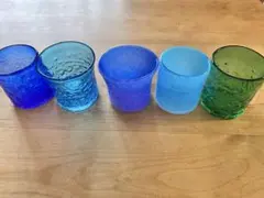 琉球ガラス 吹きガラス ハンドメイド 5個セット