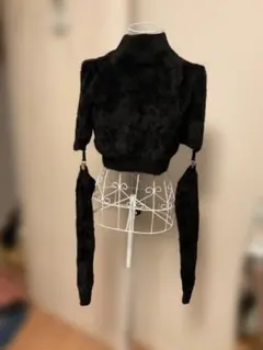 EATME ファー風ハイネック　アームカバー付きトップス