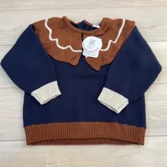 バースデイ　&mignon アンドミニョン　 襟付きニット　100cm