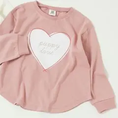 デビロック　ロンＴ　長袖　ピンク　ハート　120