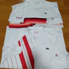 レア☆LACOSTE ラコステ ジョコビッチ テニス ハーフパンツ レッド赤 L