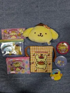 ポムポムプリン グッズ まとめ売り ポーチ 缶バッジのサムネイル