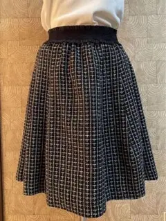 美品　Ange アンジュ スカート　フレア　ブラック