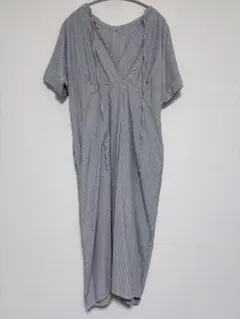 【ナノユニバース】前後2WAYサッカーワンピース ストライプ F 涼しい