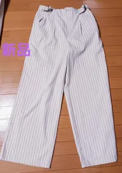 ストライプ ワイドパンツ秋冬用のサムネイル