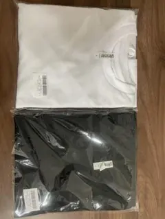 長袖Tシャツ ホワイト ブラック 2色セット