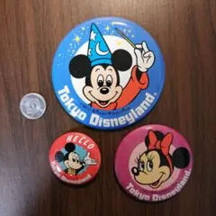 東京ディズニーランド 缶バッジセット