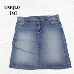 美品✨️UNIQLO　ユニクロ【M】ストレッチデニム ミニスカート 伸縮性のサムネイル