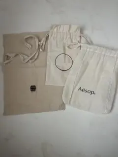 Aesop soupstock tokyo 他 ショップ袋　巾着袋 3点Set