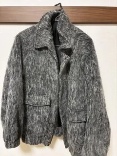 新品未使用】チエコプラスshaggy blouson 38 greyブルゾン - メルカリ