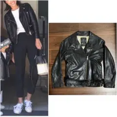 メゾンドリーファー 梨花 ラムレレザー ライダースジャケット M