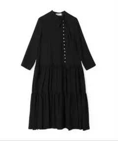 入手困難 完売 アナイ ANAYI デニムライクツイルフリルワンピース 