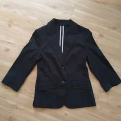 春物黒色ジャケット　anyFAM