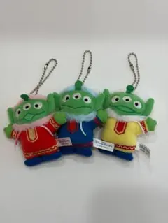 リトルグリーンメン 2015 冬　ぬいぐるみバッジセット 東京ディズニーランド