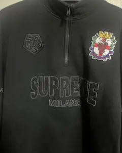 SUPREMEハーフジップスウェットブラック　Milanoのサムネイル