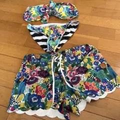 ROXY フラワープリント 水着3P