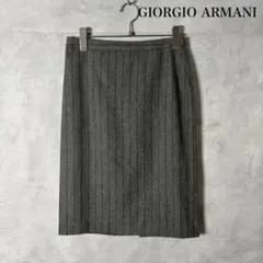 GIORGIO ARMANI タイトスカート　イタリア製　ストライプ N3128のサムネイル
