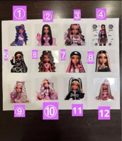 ファッションモデルキャラクターハーフカプラ新作サイズ10.5cm*10.5cm