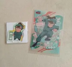 忍たま乱太郎　中在家長次 ミニアクリルスタンド、クリアカード2セット